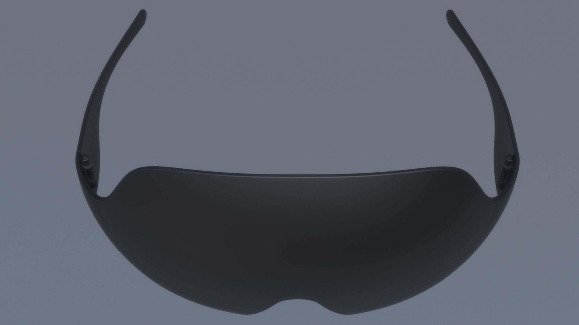 Fashion sci fi sun glasses mask 3D model_5
