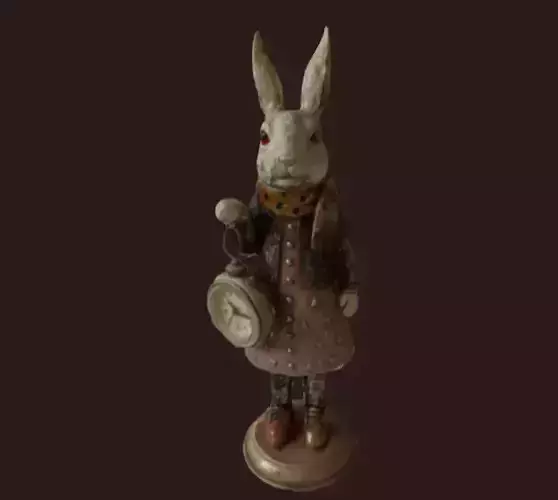 Rabbit with Clock