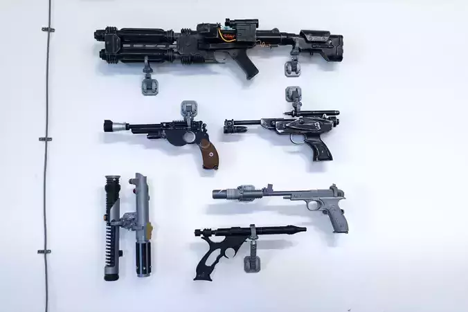 Star Wars Blaster Holder Free 3D print model