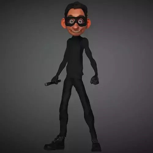 the thief High quality character full Rigged and Animated