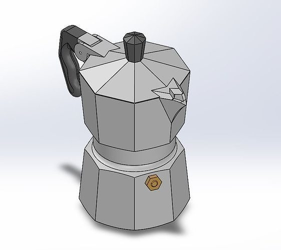 Italian cofee pot 3D print model