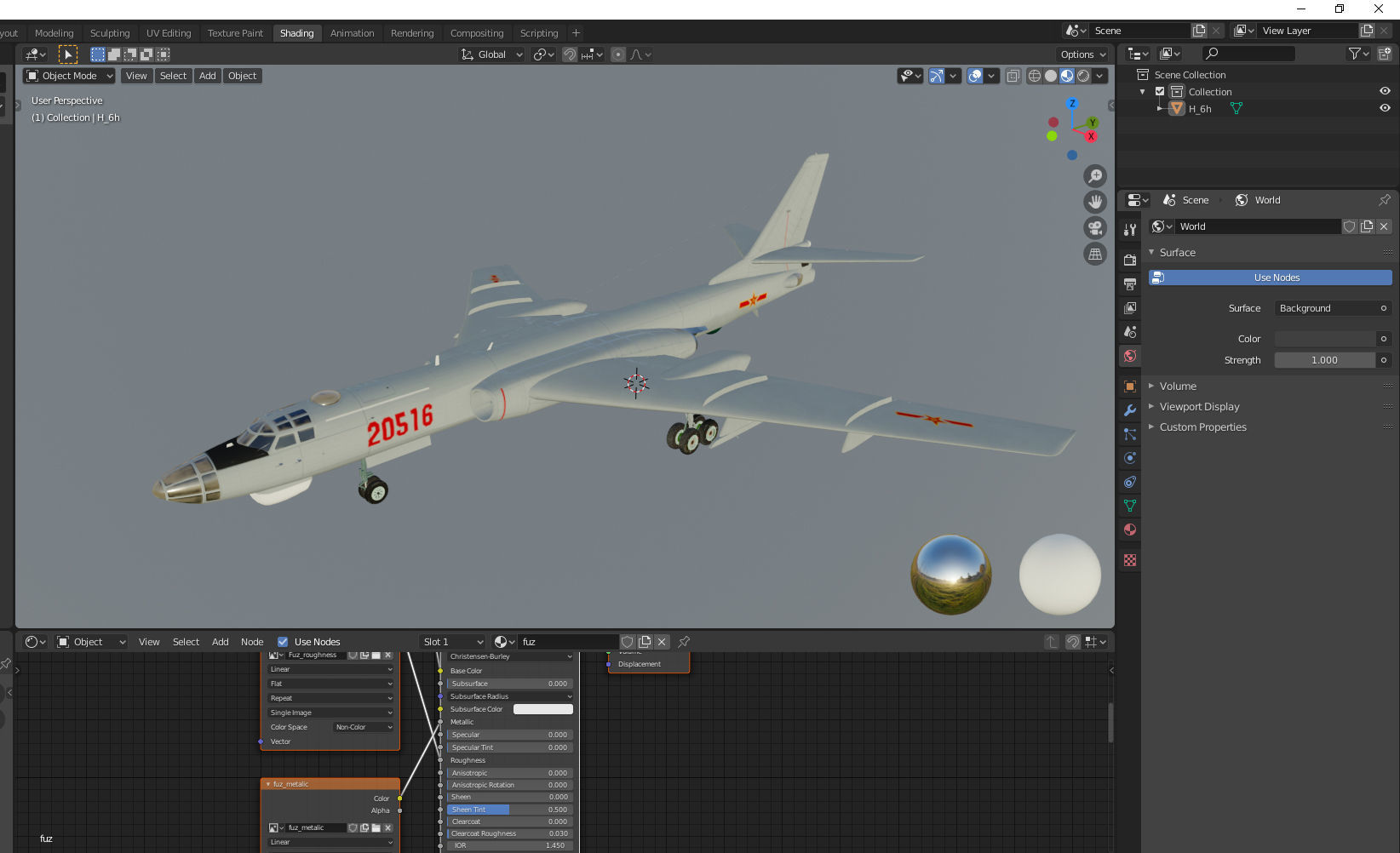 Xian H-6 3D model_12