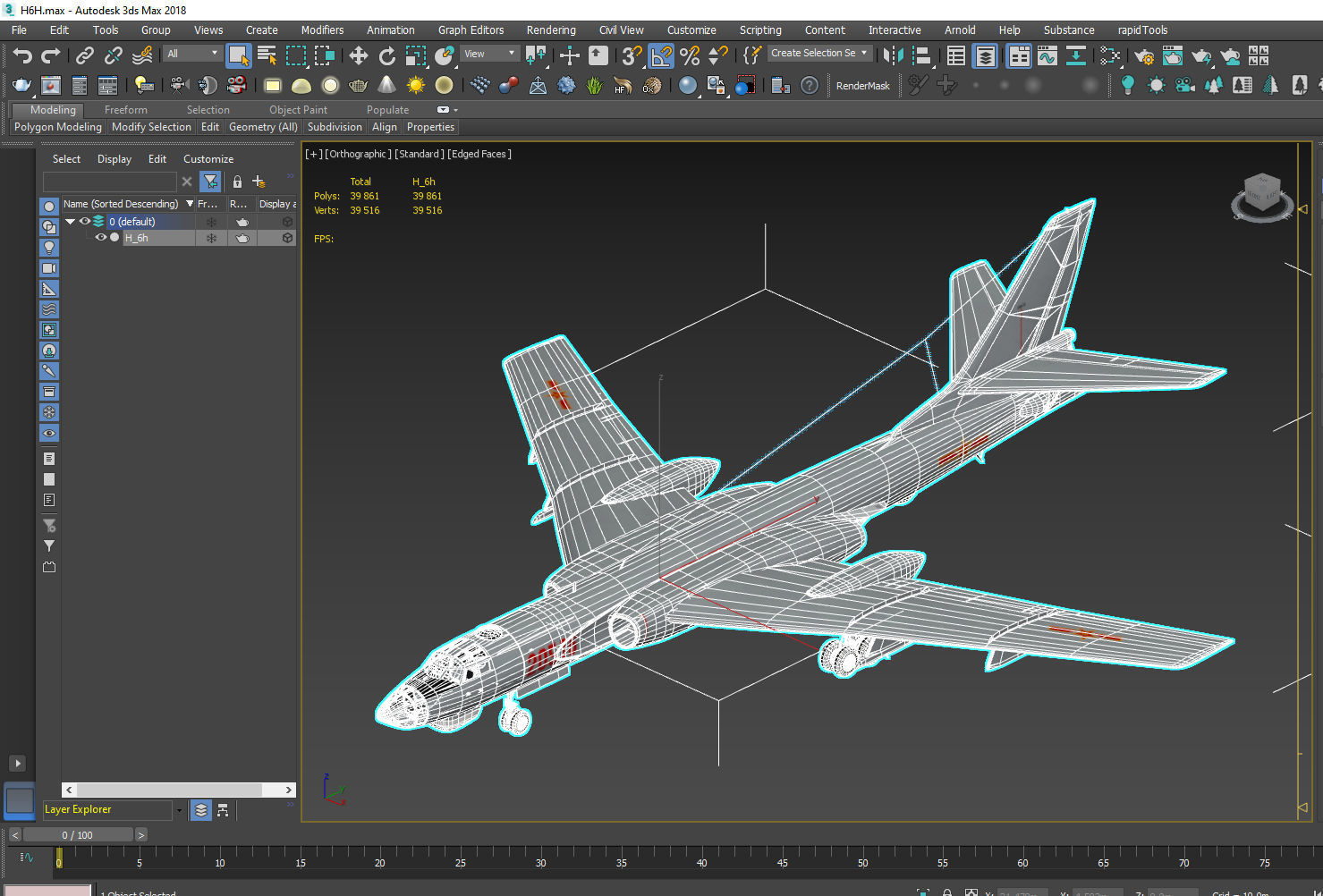 Xian H-6 3D model_13