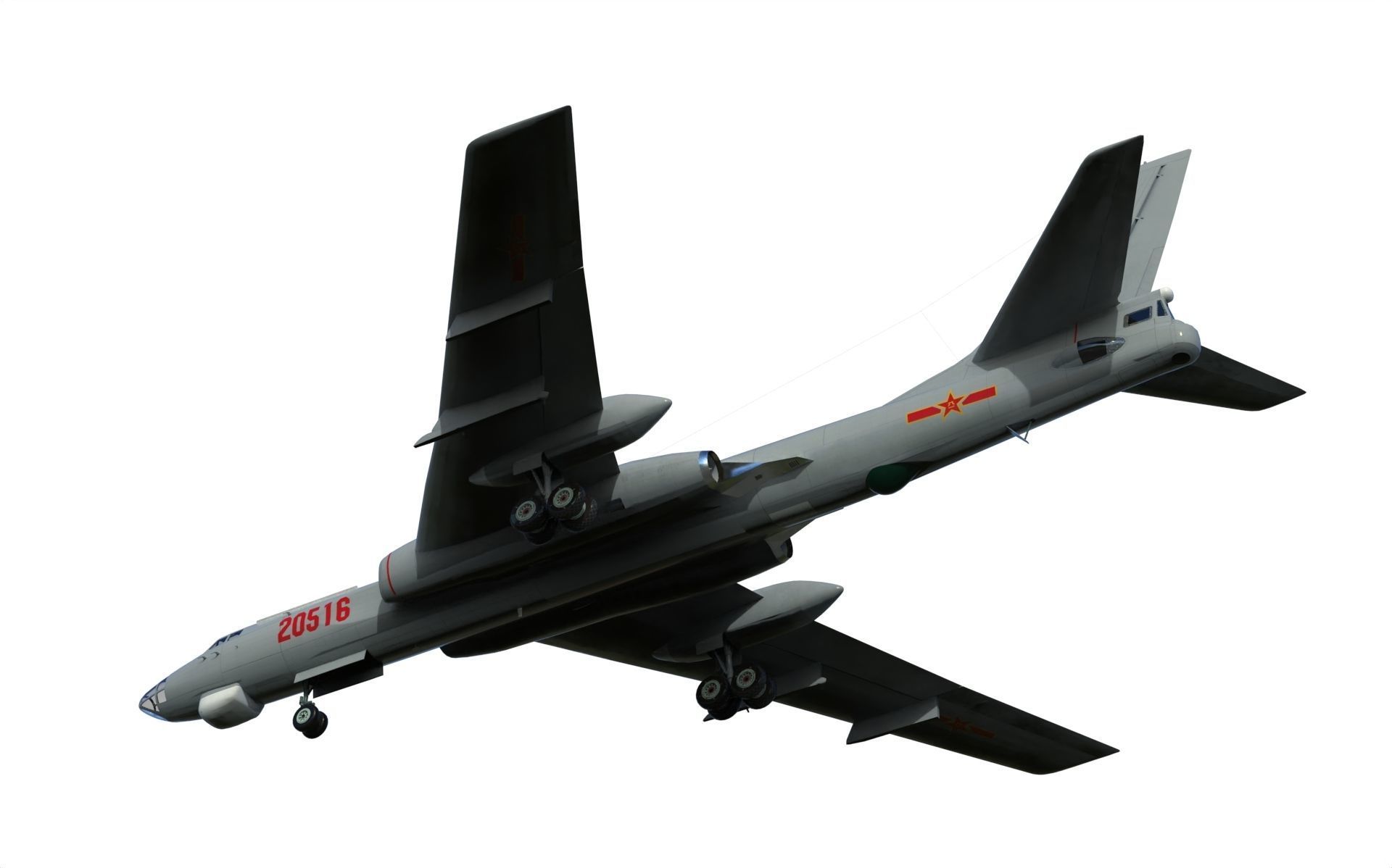 Xian H-6 3D model_11