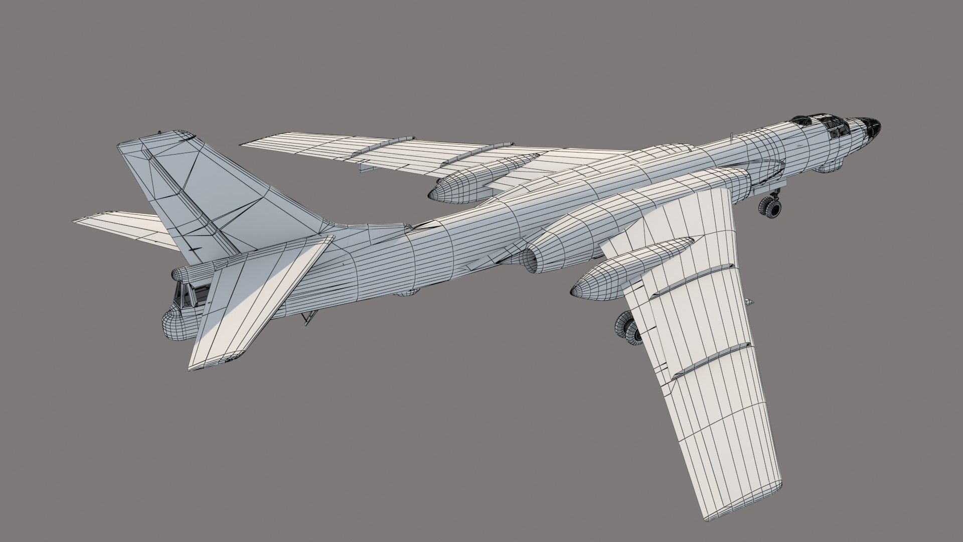 Xian H-6 3D model_15