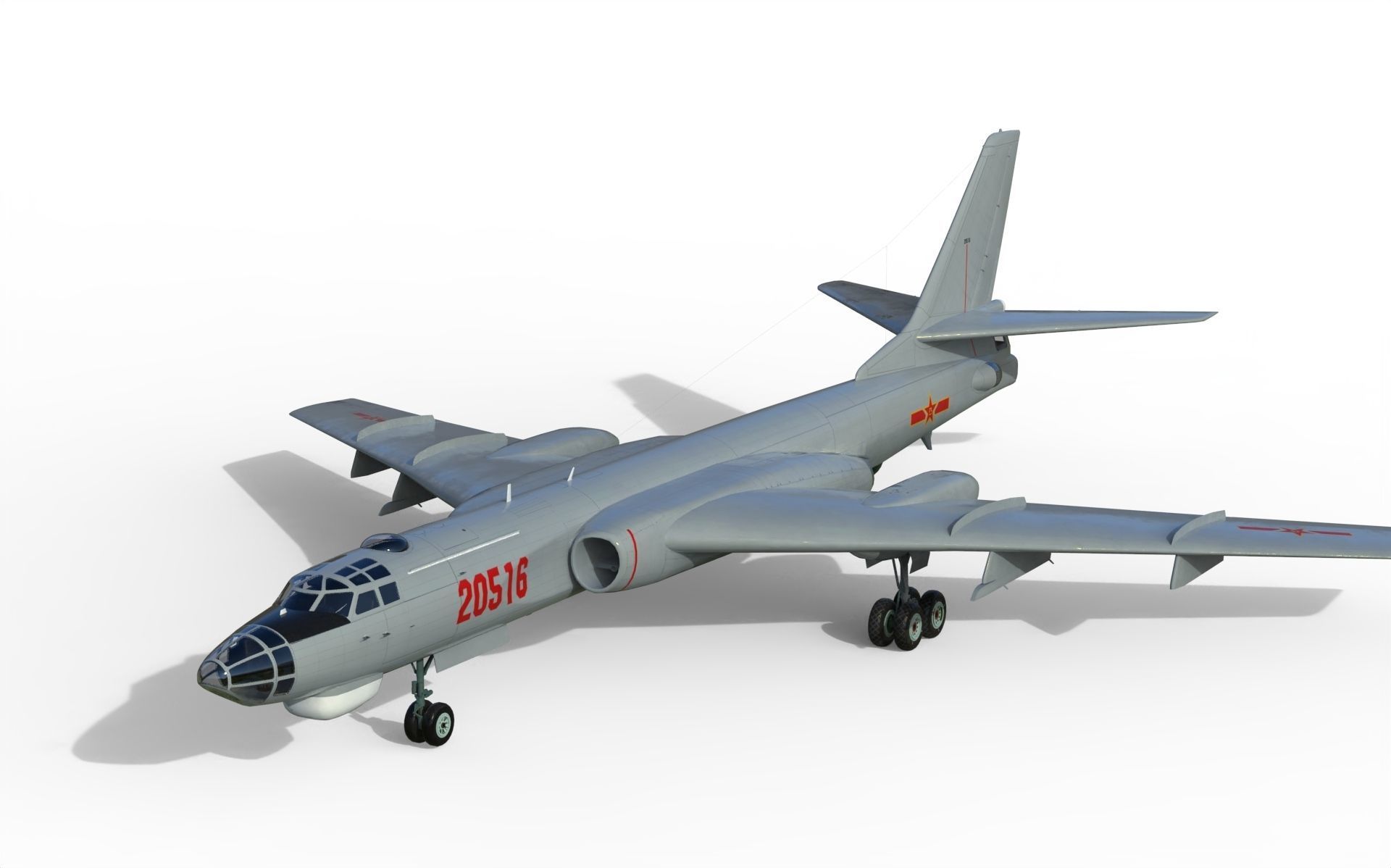 Xian H-6 3D model_8