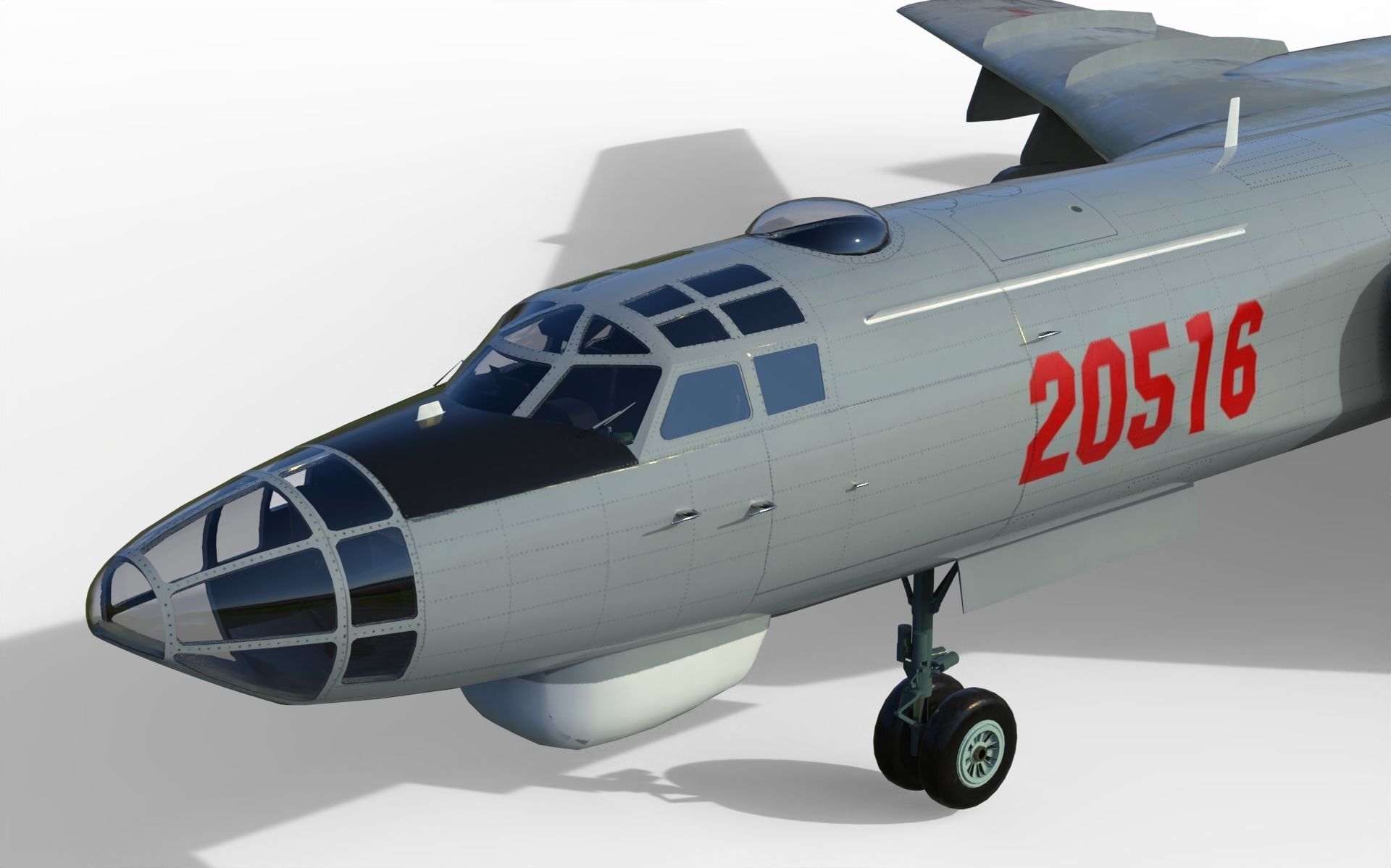 Xian H-6 3D model_9