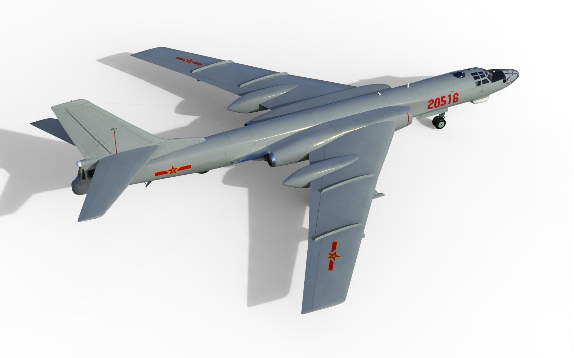 Xian H-6 3D model_2