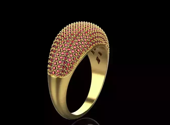 ring with many stones