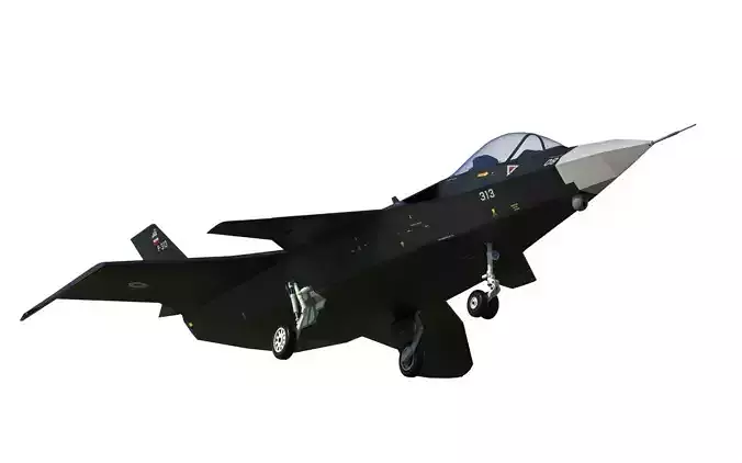 Qaher F-313 iranian stealth fighter 3D model