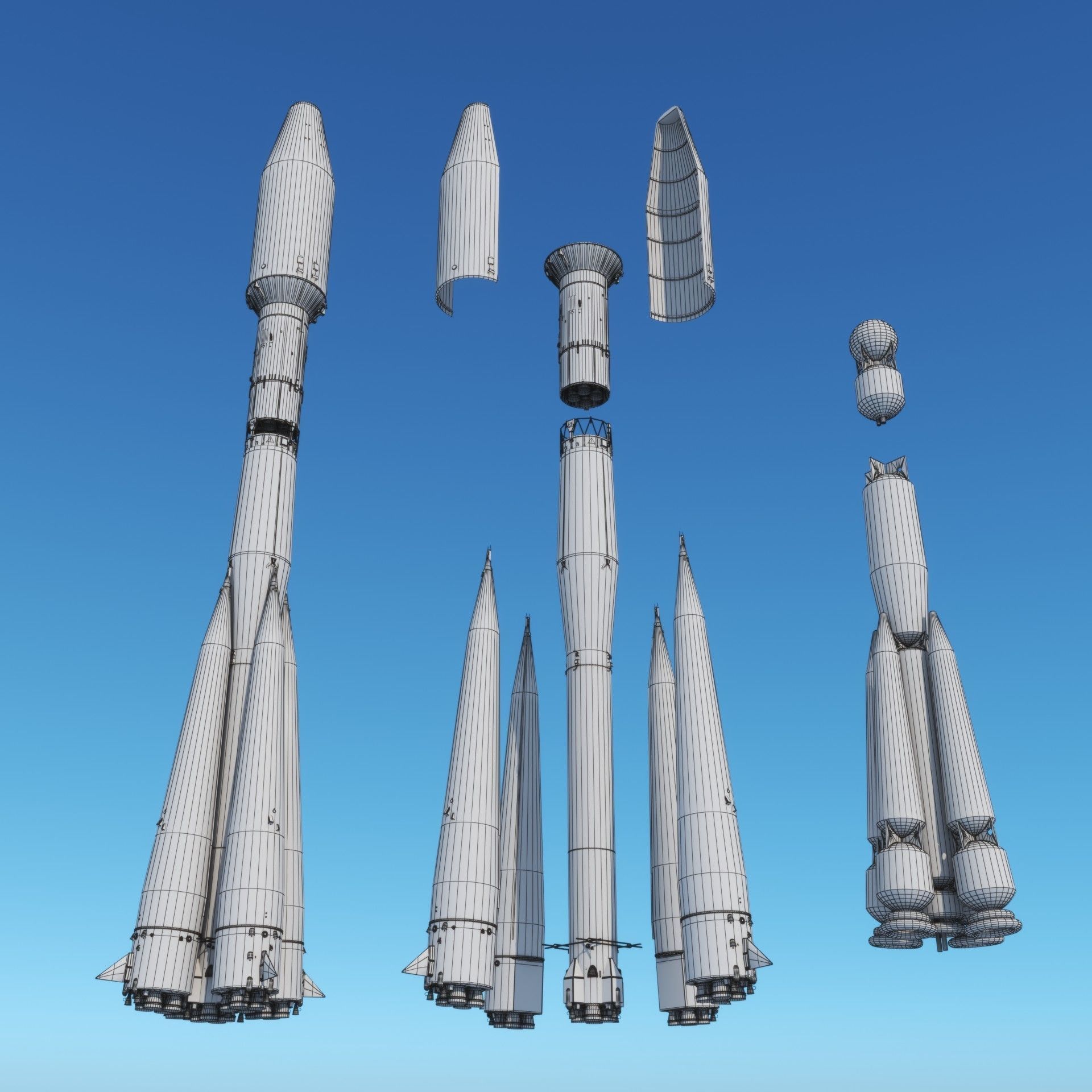 Soyuz 2 Rocket 3D model_15