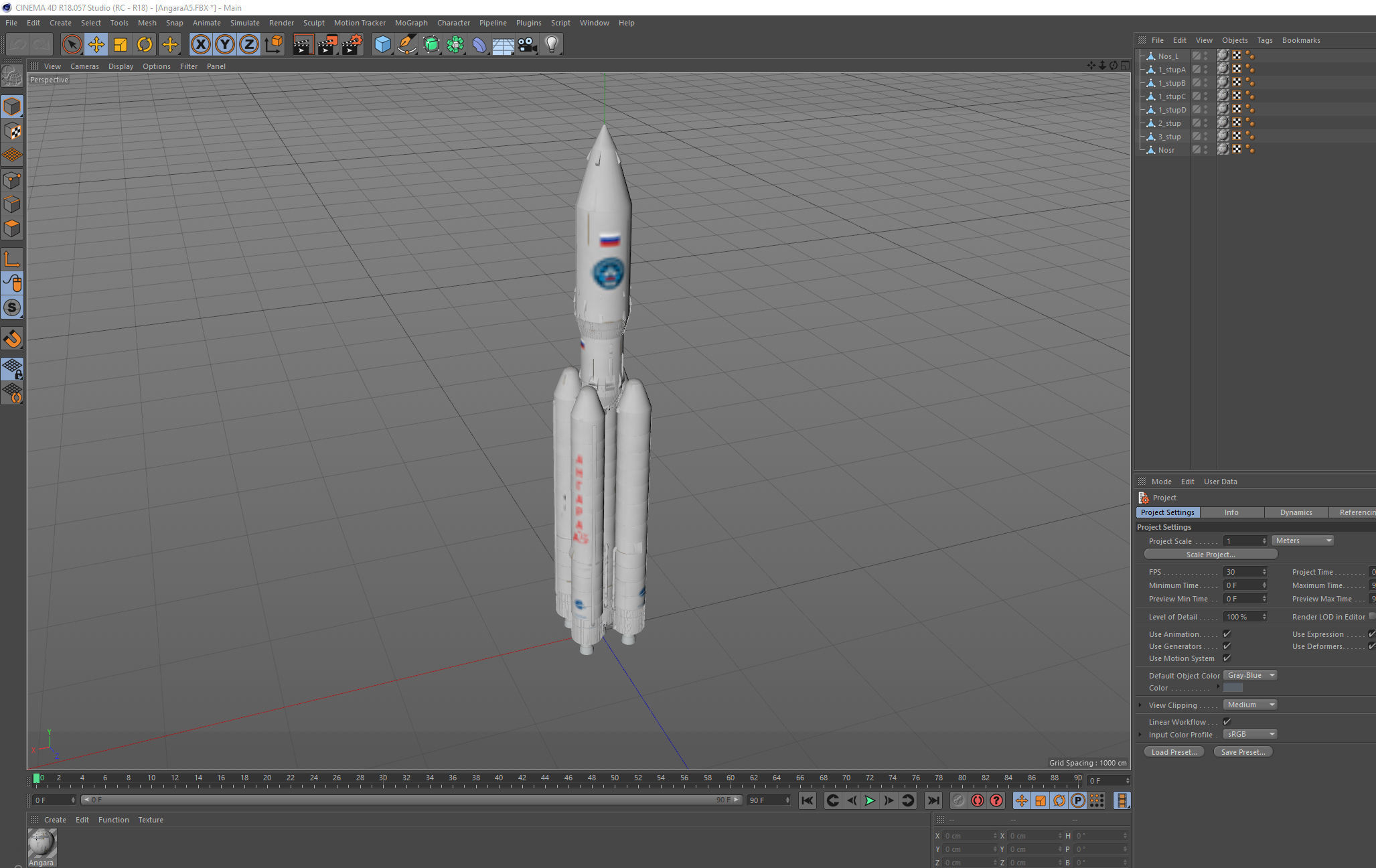 Angara A5 Rocket 3D model_14