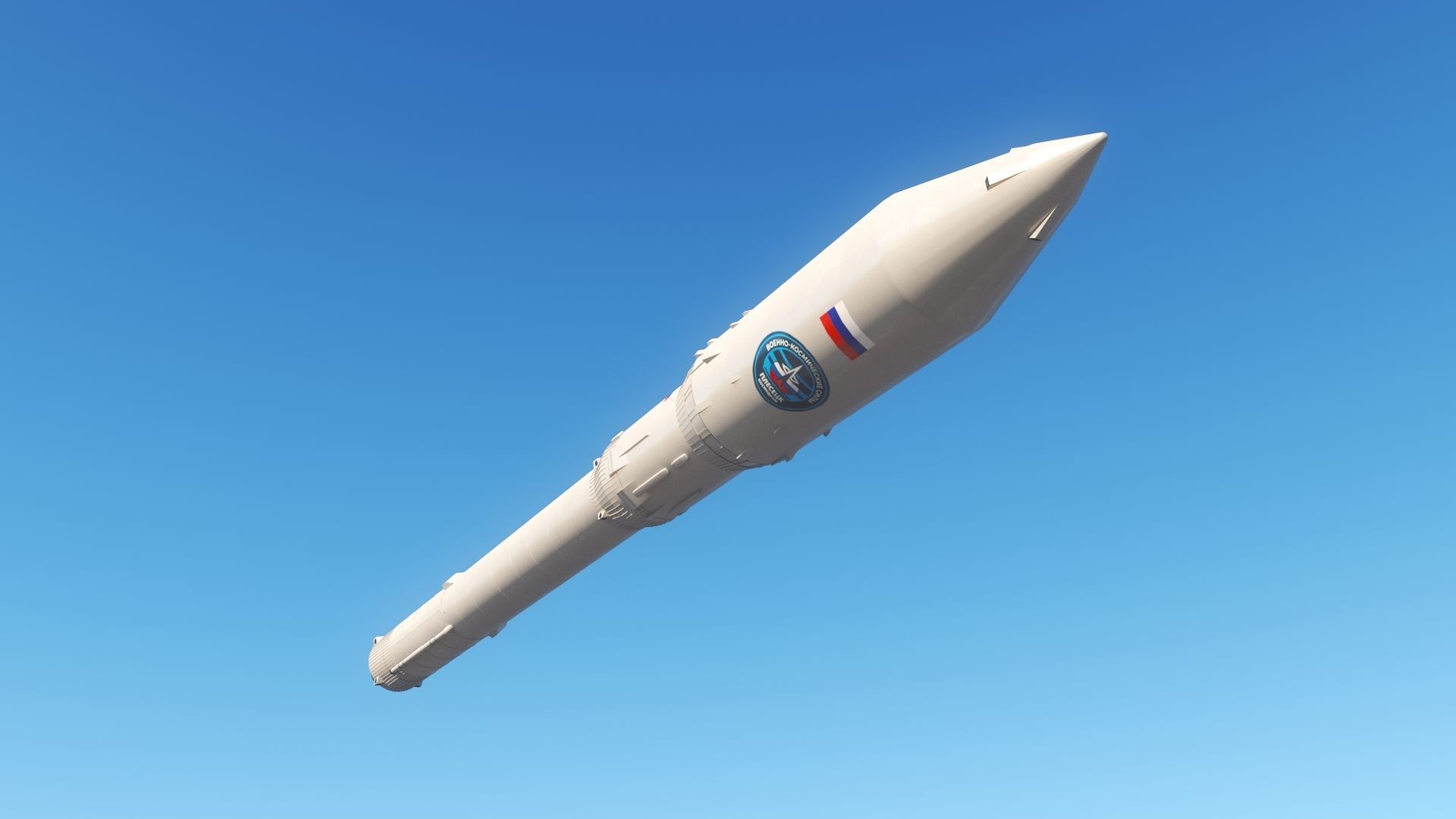 Angara A5 Rocket 3D model_2