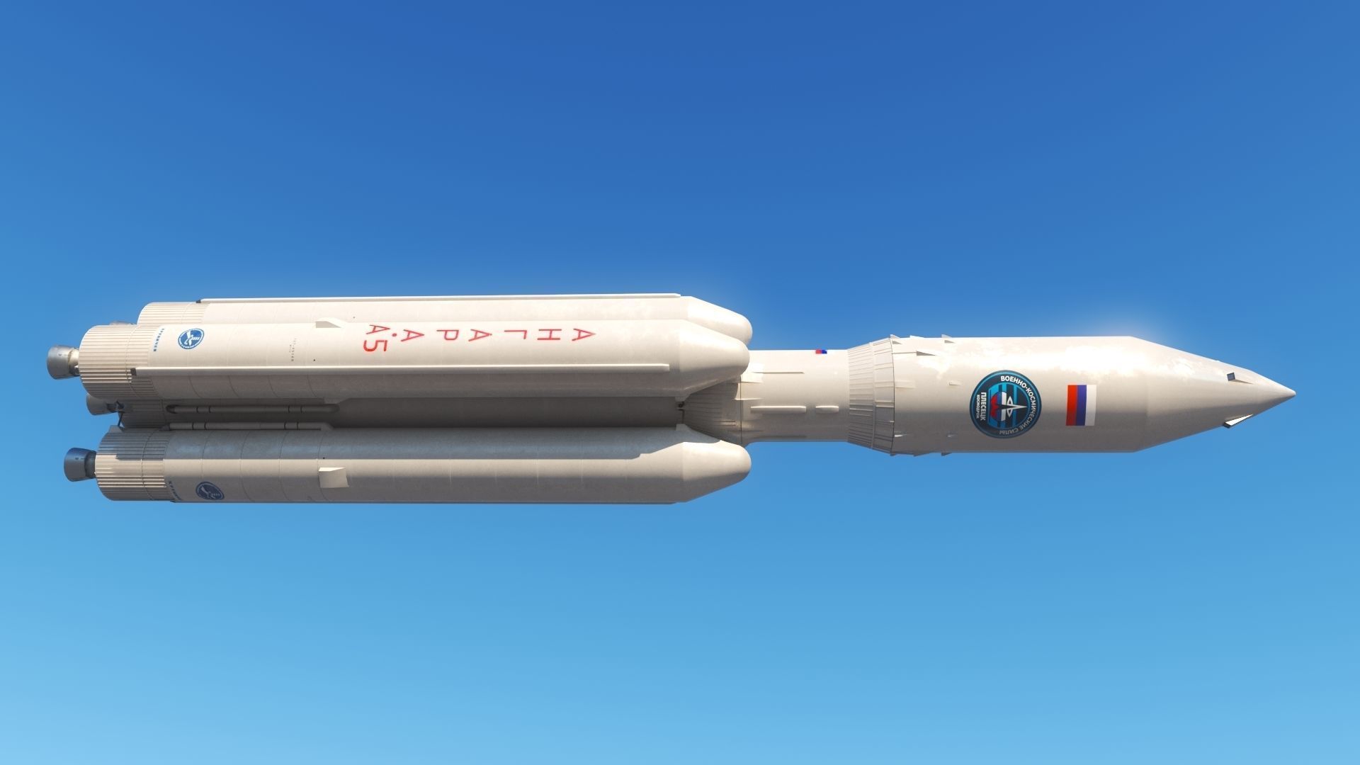 Angara A5 Rocket 3D model_6