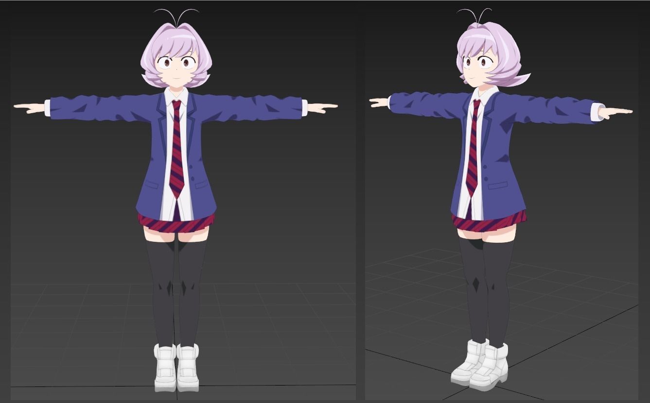 Osana Najimi Komi-san cant communicate VRChat 3D model rigged | CGTrader