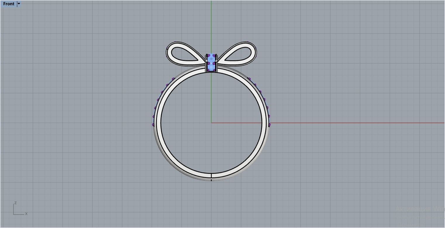 butterfly style ring 3D print model_9