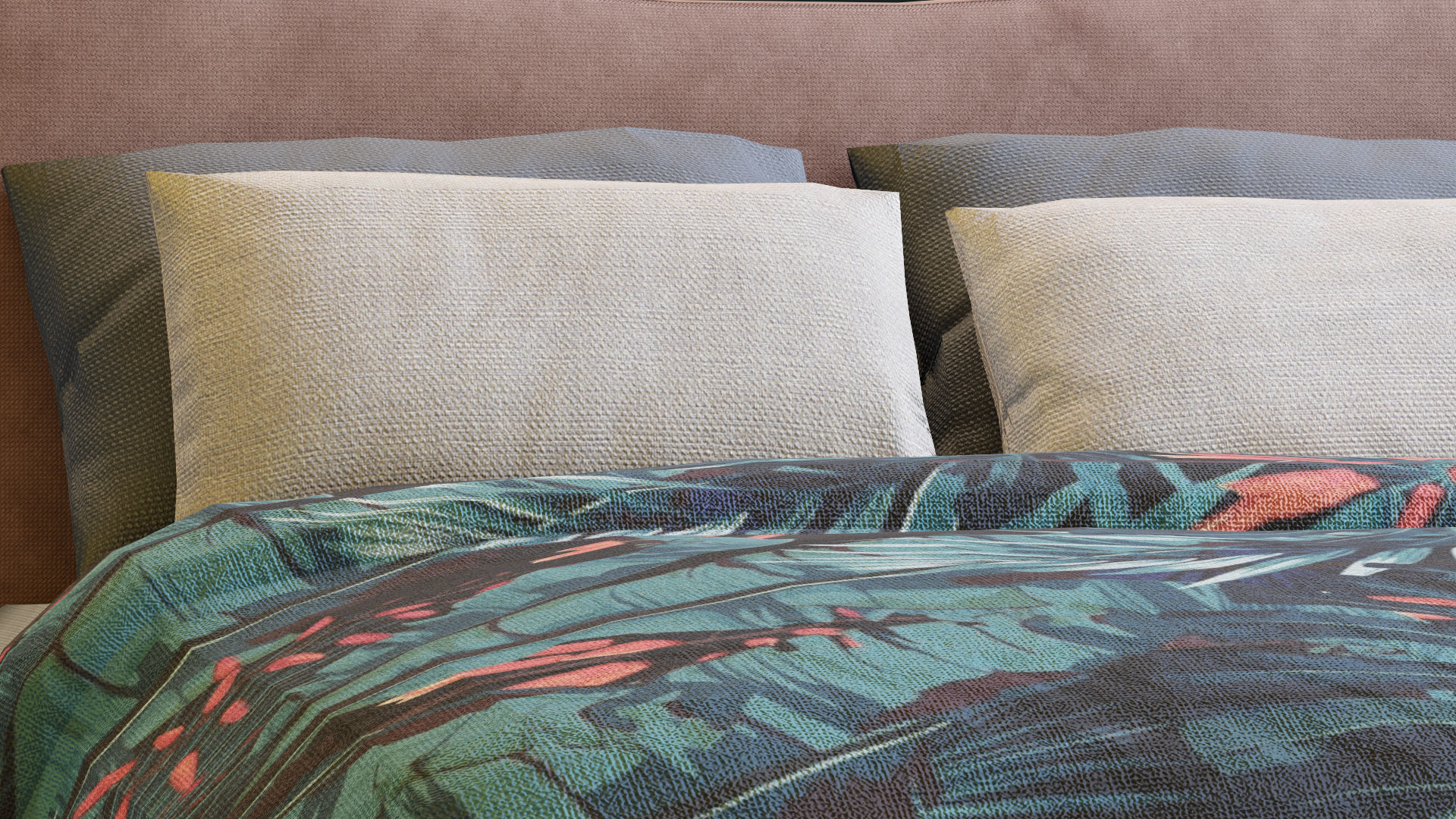 Myla Bed By West Elm Low-poly 3D model_5