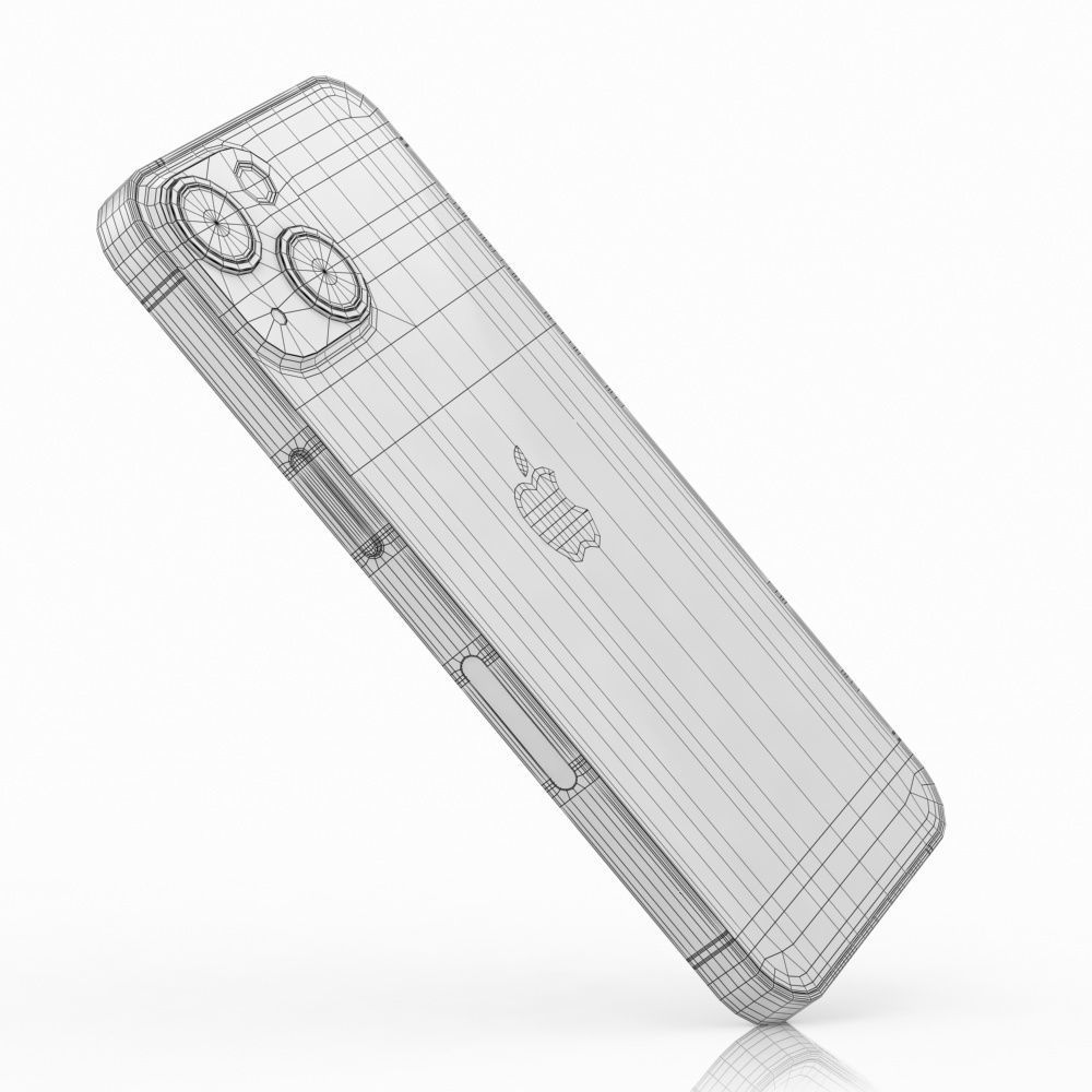 Apple iPhone 13 mini Green Low-poly 3D model_20