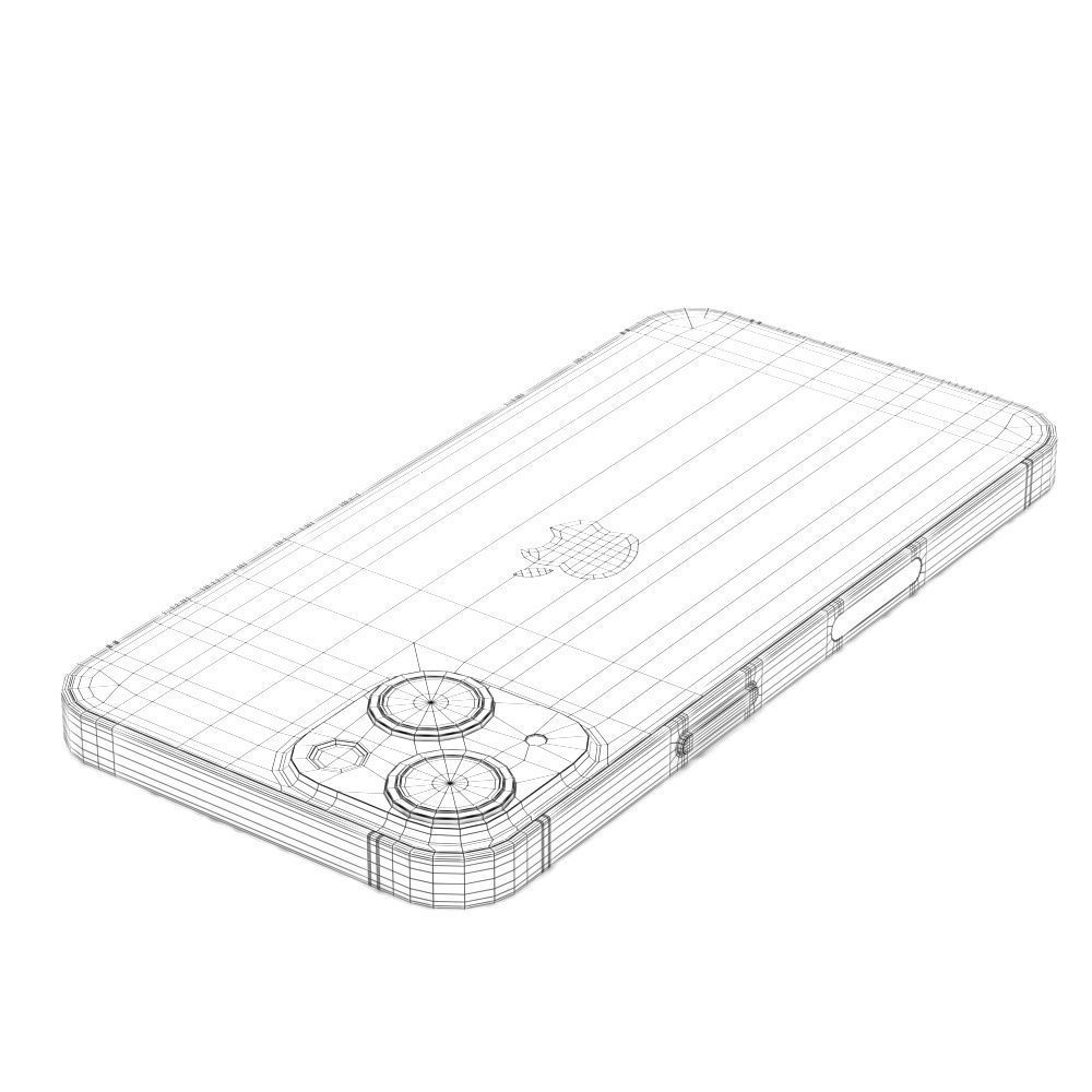 Apple iPhone 13 mini Green Low-poly 3D model_21