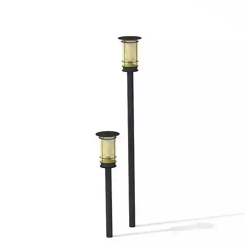 Modern Black Garden Lamp