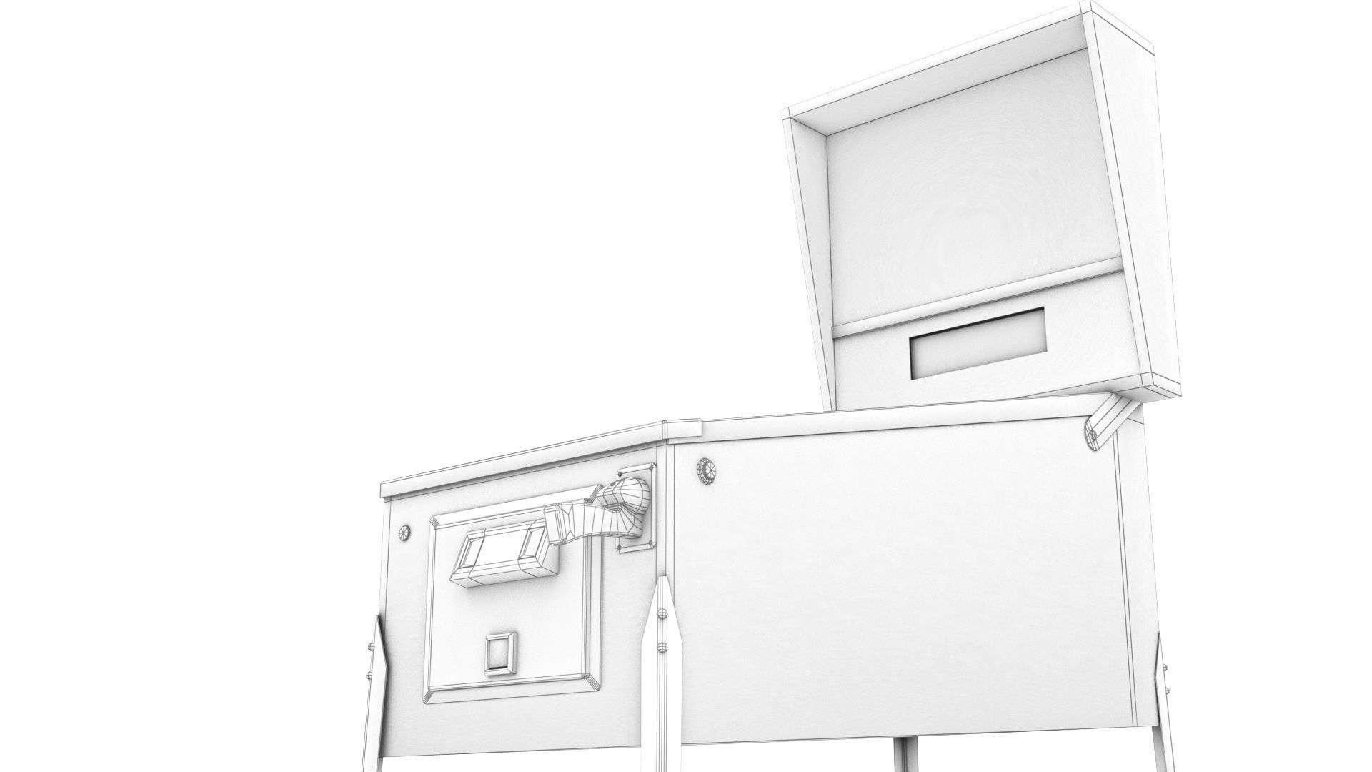 Pinball lowpoly Fish Quest Low-poly 3D model_11