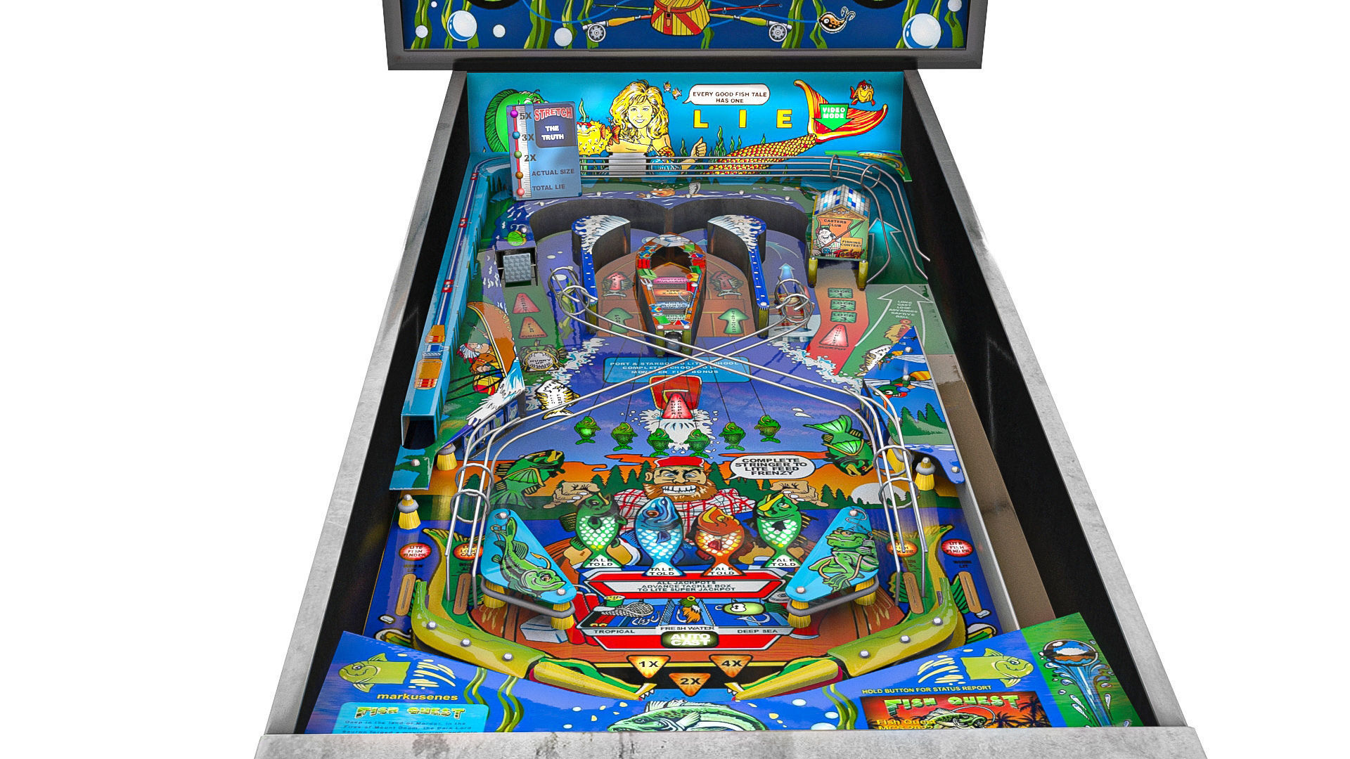 Pinball lowpoly Fish Quest Low-poly 3D model_8