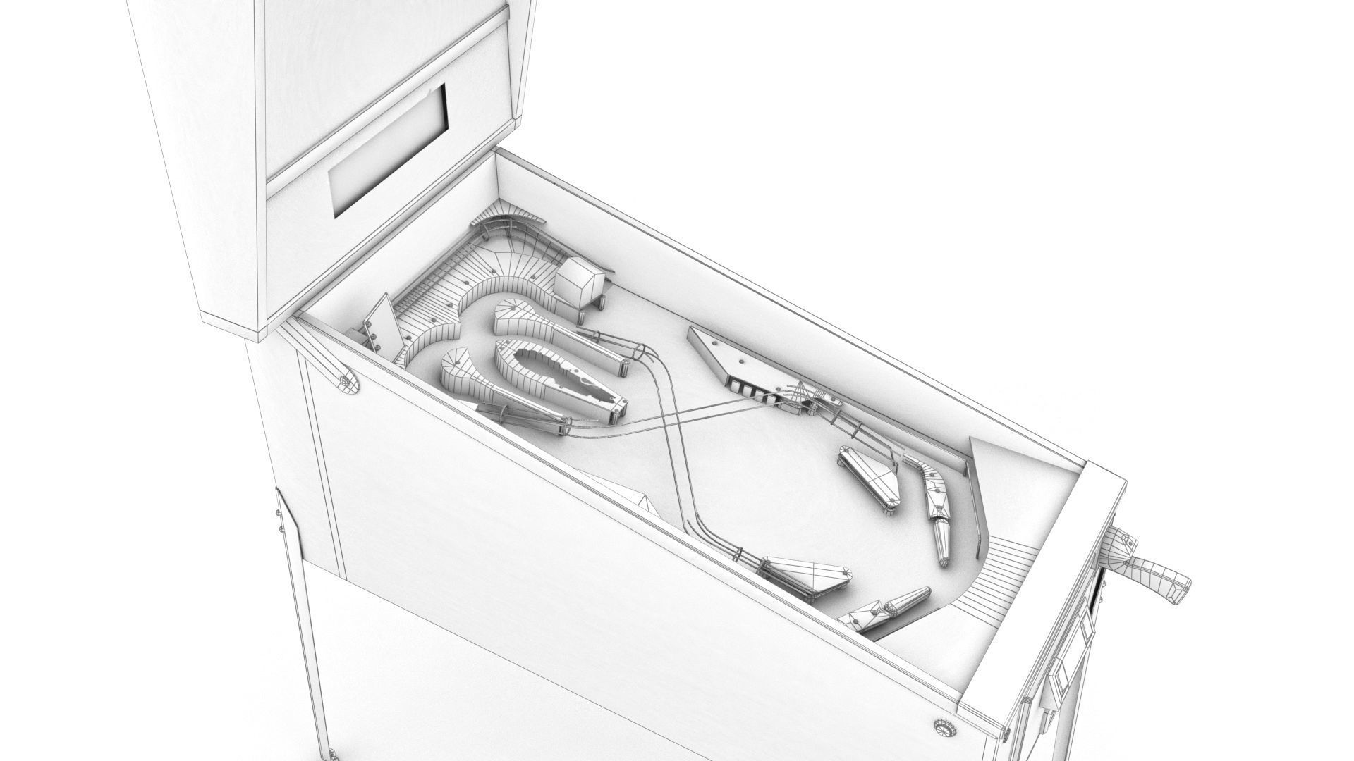 Pinball lowpoly Fish Quest Low-poly 3D model_13