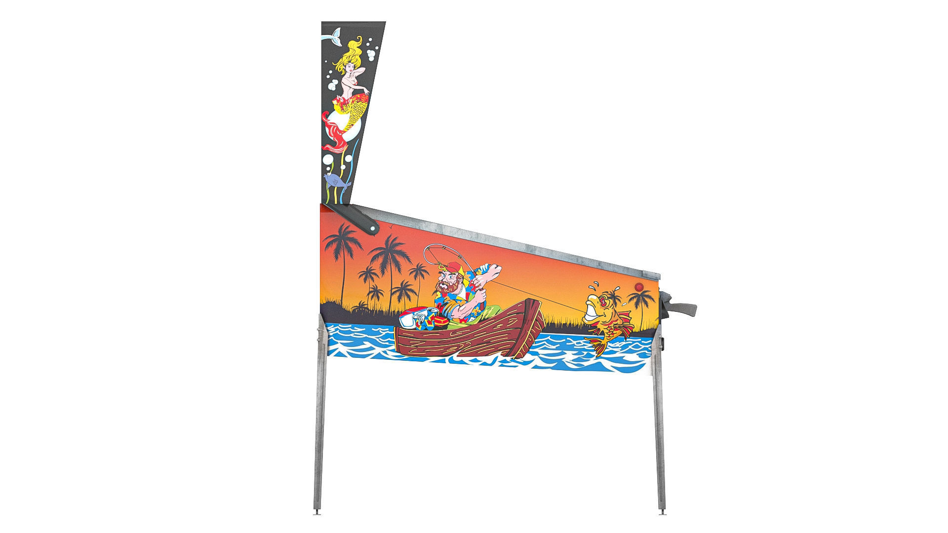 Pinball lowpoly Fish Quest Low-poly 3D model_4