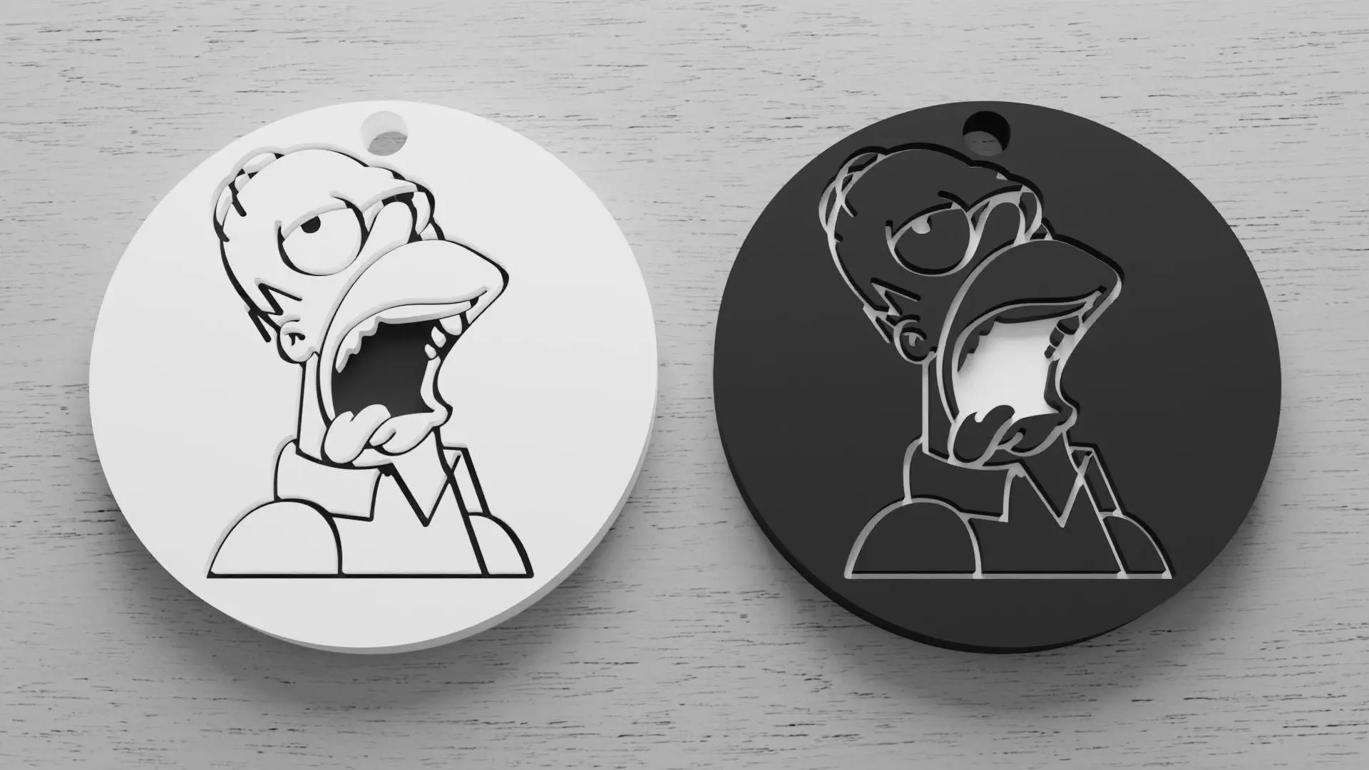 Chaveiro Homer Simpson 3D print model