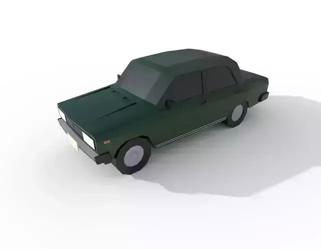 Lada 2105 1980 - 1582 poly - 6 Diffirent Colour Low-poly Low-poly 3D model