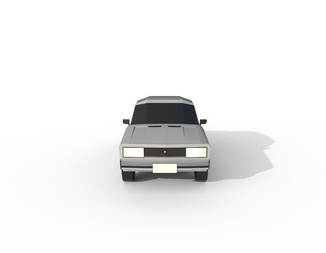 Lada 2105 1980 - 1582 poly - 6 Diffirent Colour Low-poly Low-poly 3D model_9