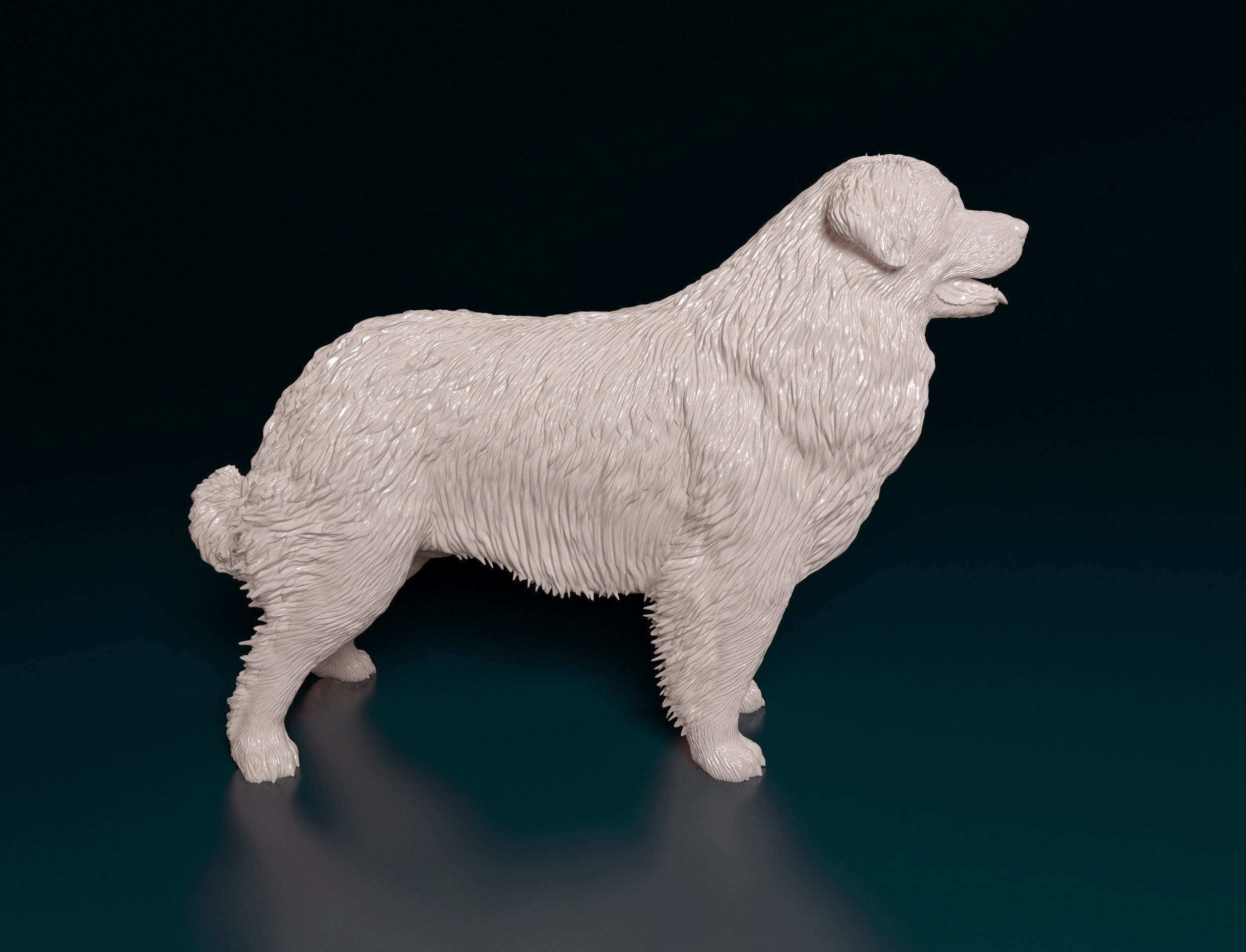 Leonberger dog 3D print model_1