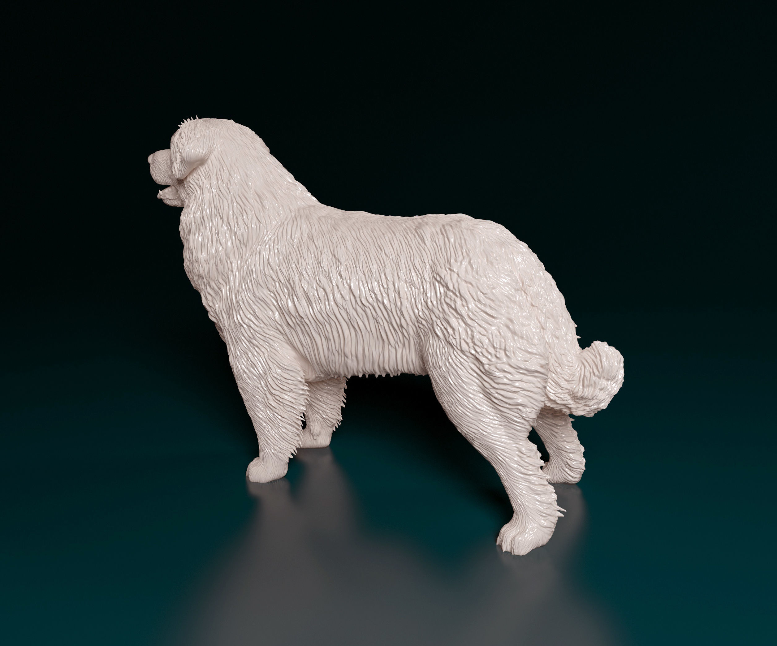 Leonberger dog 3D print model_4