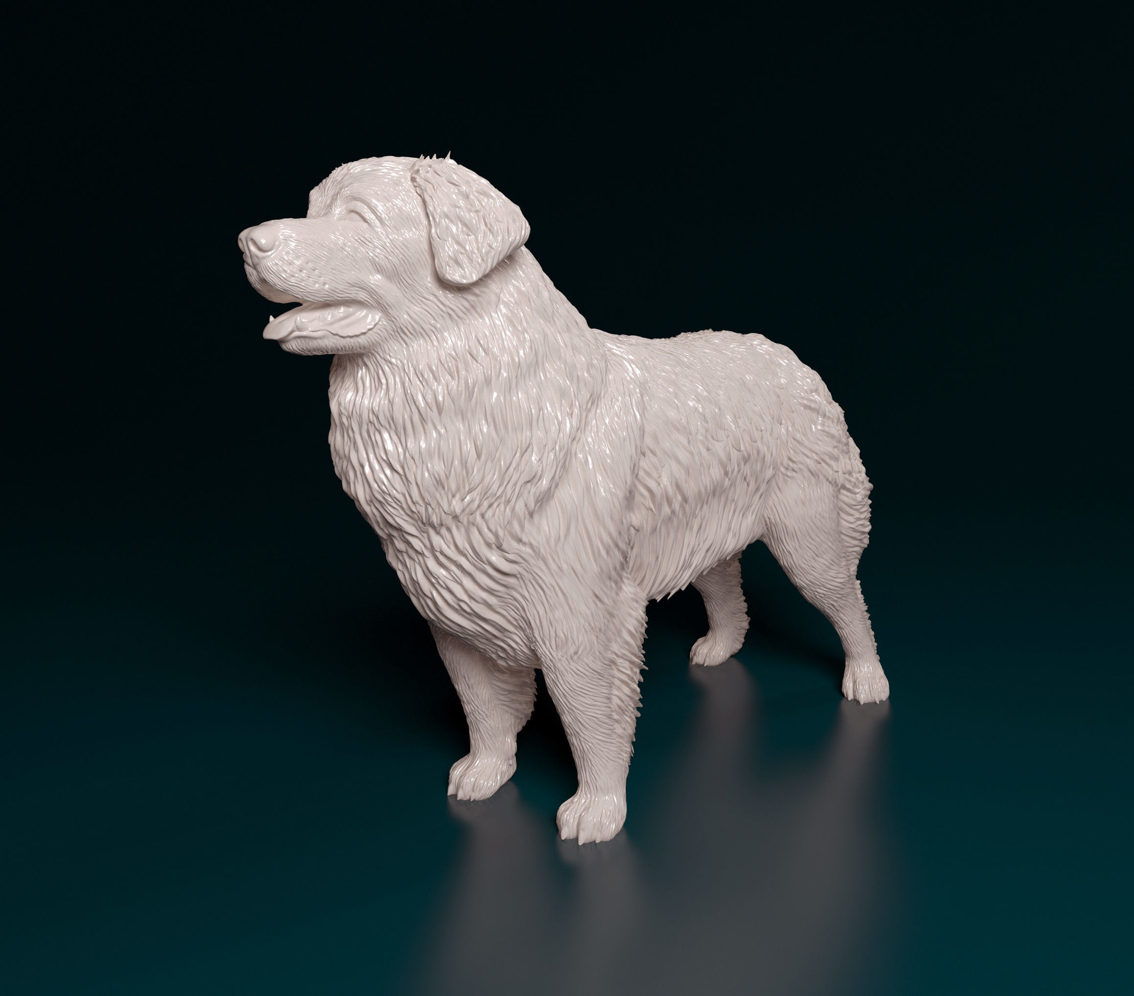 Leonberger dog 3D print model_6
