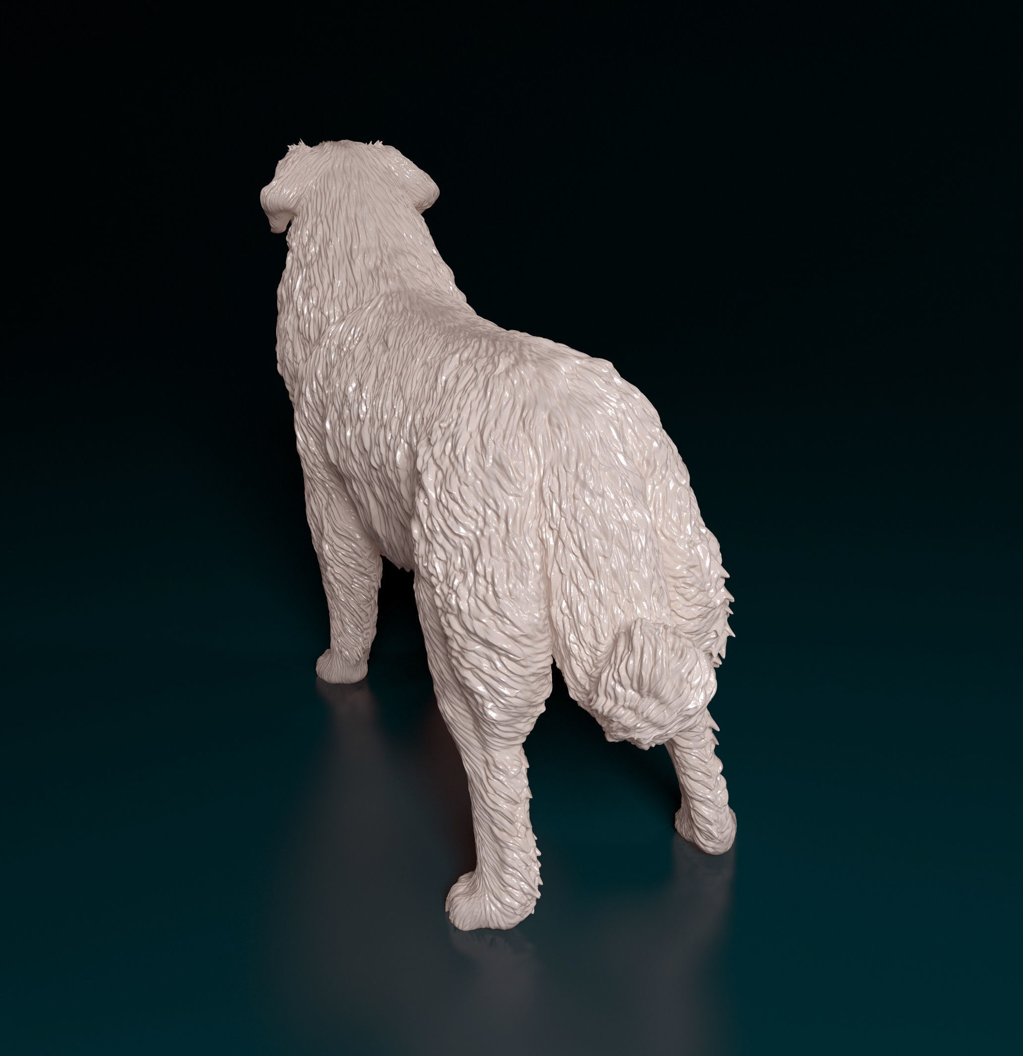 Leonberger dog 3D print model_3