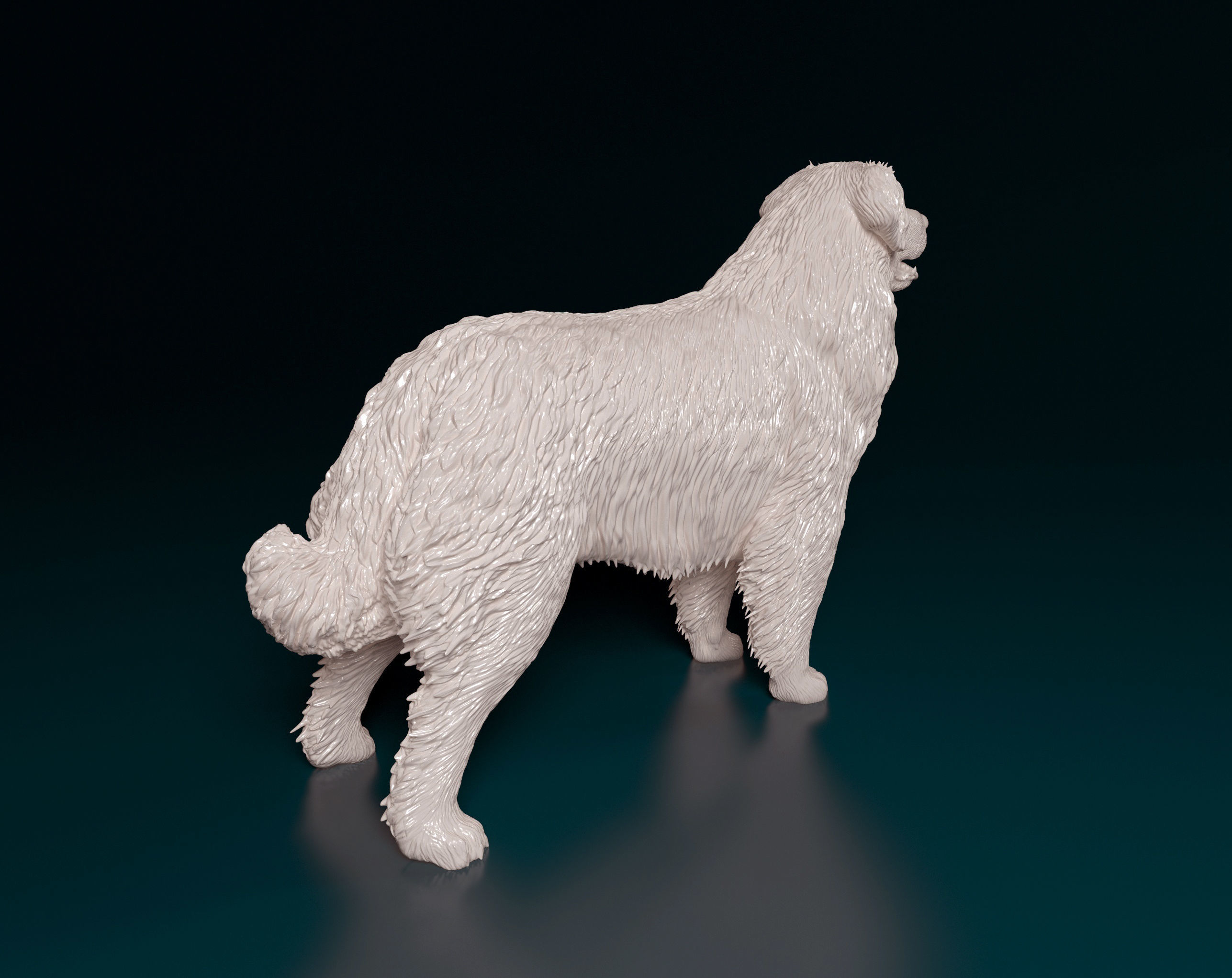 Leonberger dog 3D print model_2