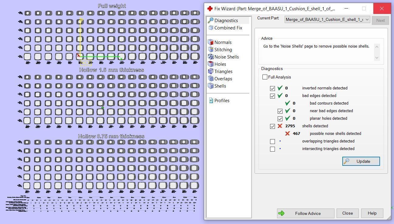 Signet rings set CUSHION top  3D print model_9