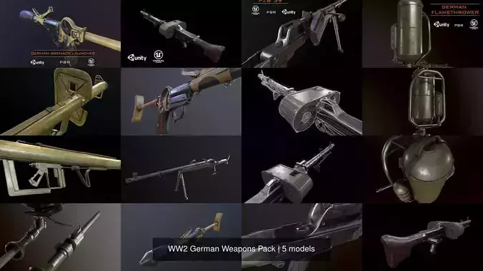 WW2 German Weapons Pack