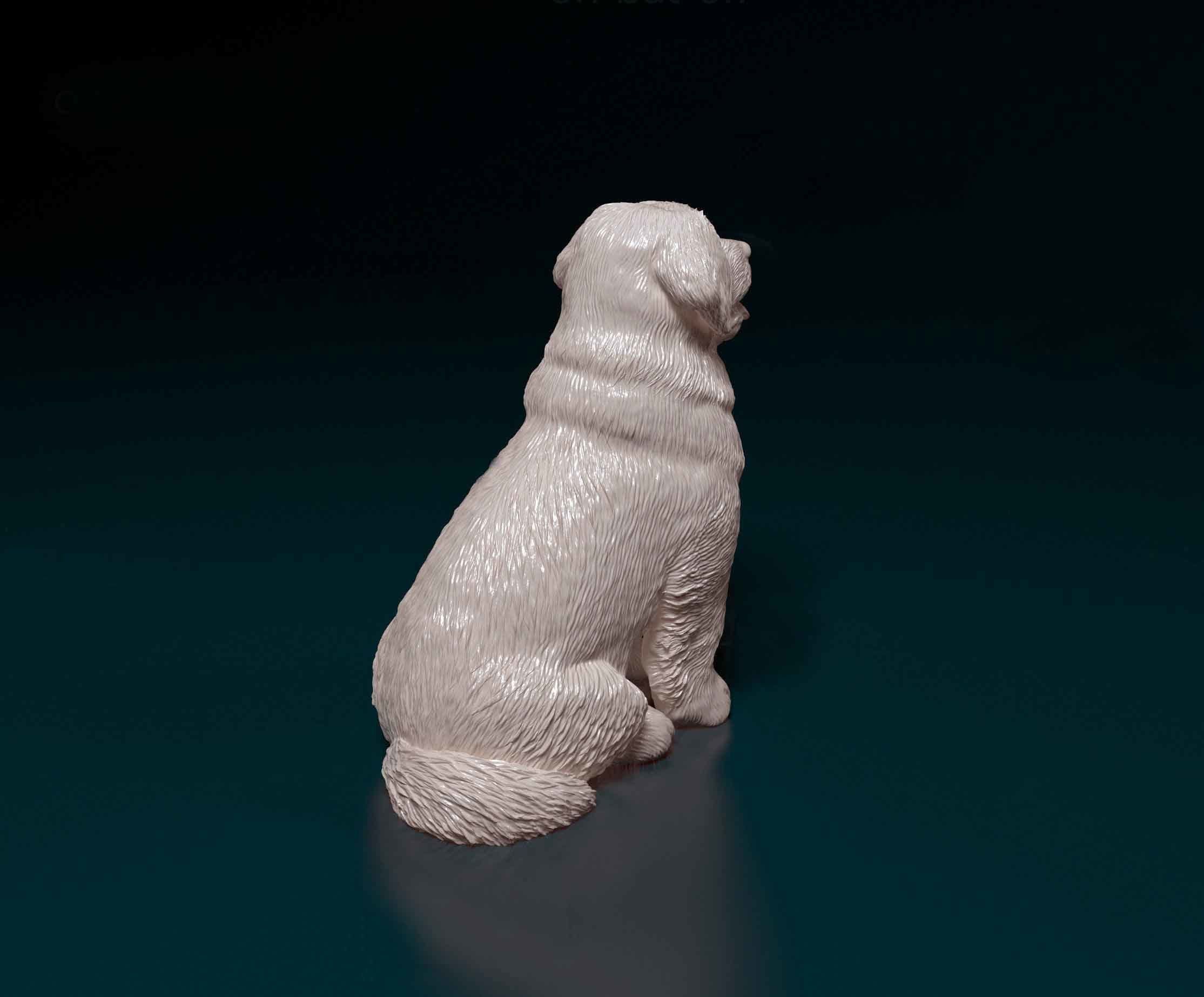 Leonberger dog figurine 3D print model_2