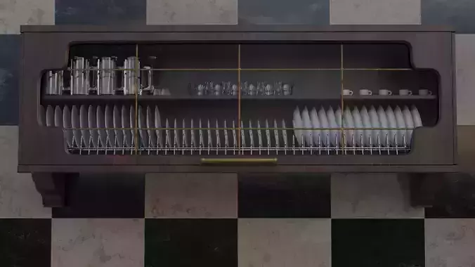 Plate cabinet 3D model
