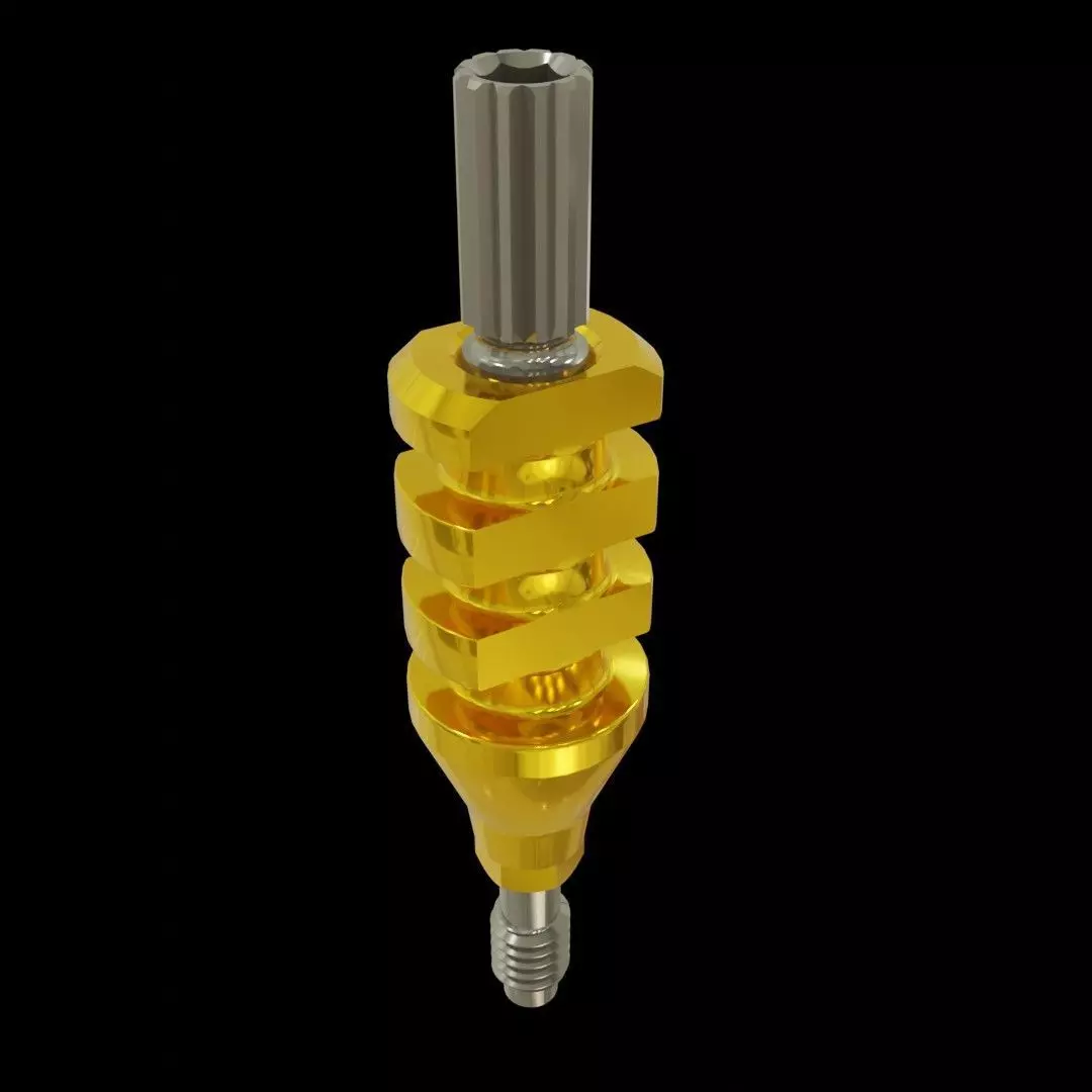 Dental Prosthetic component Impression Coping 3D model_0