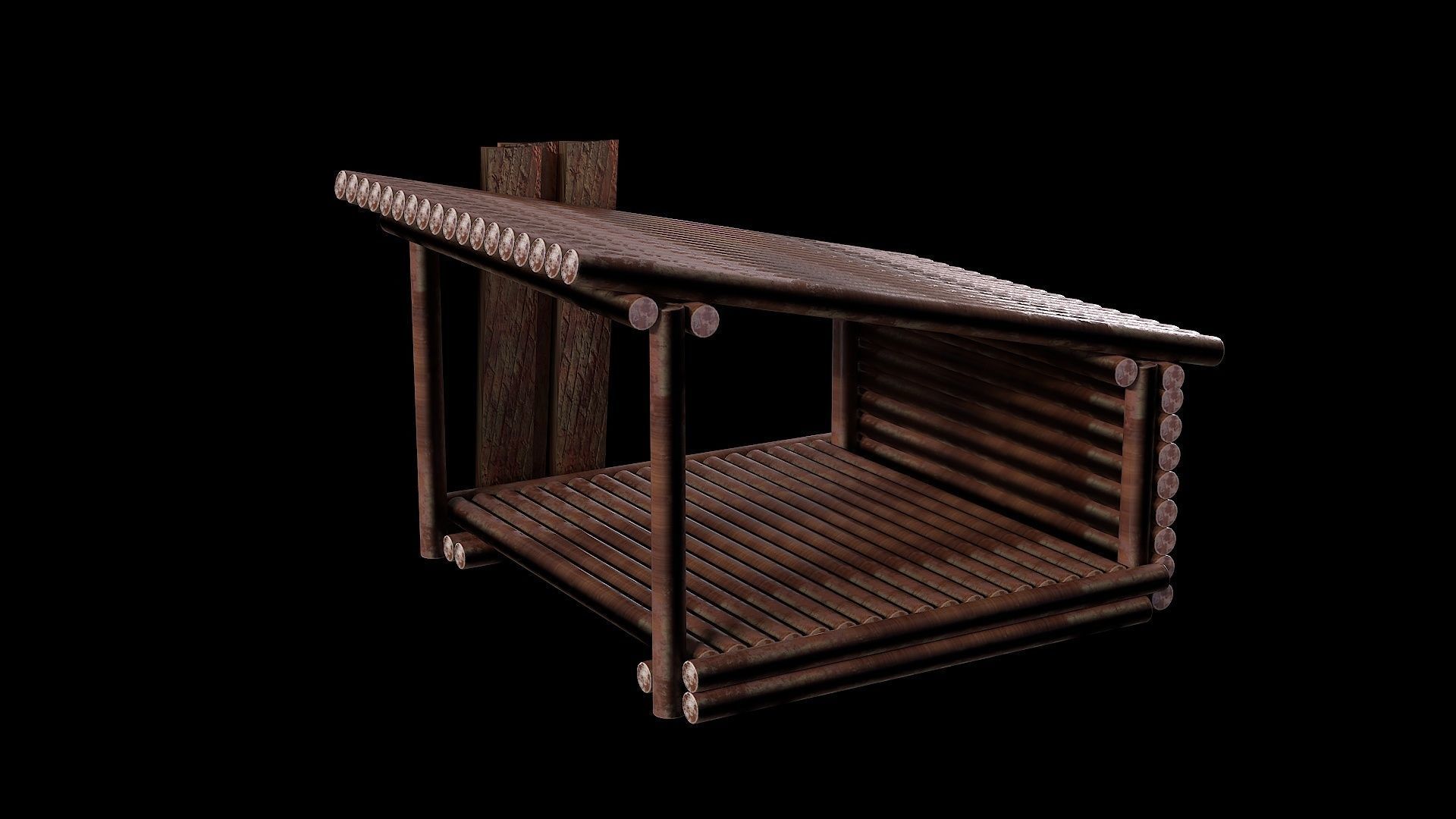 Viking tartack fantasy medieval  Low-poly 3D model_2