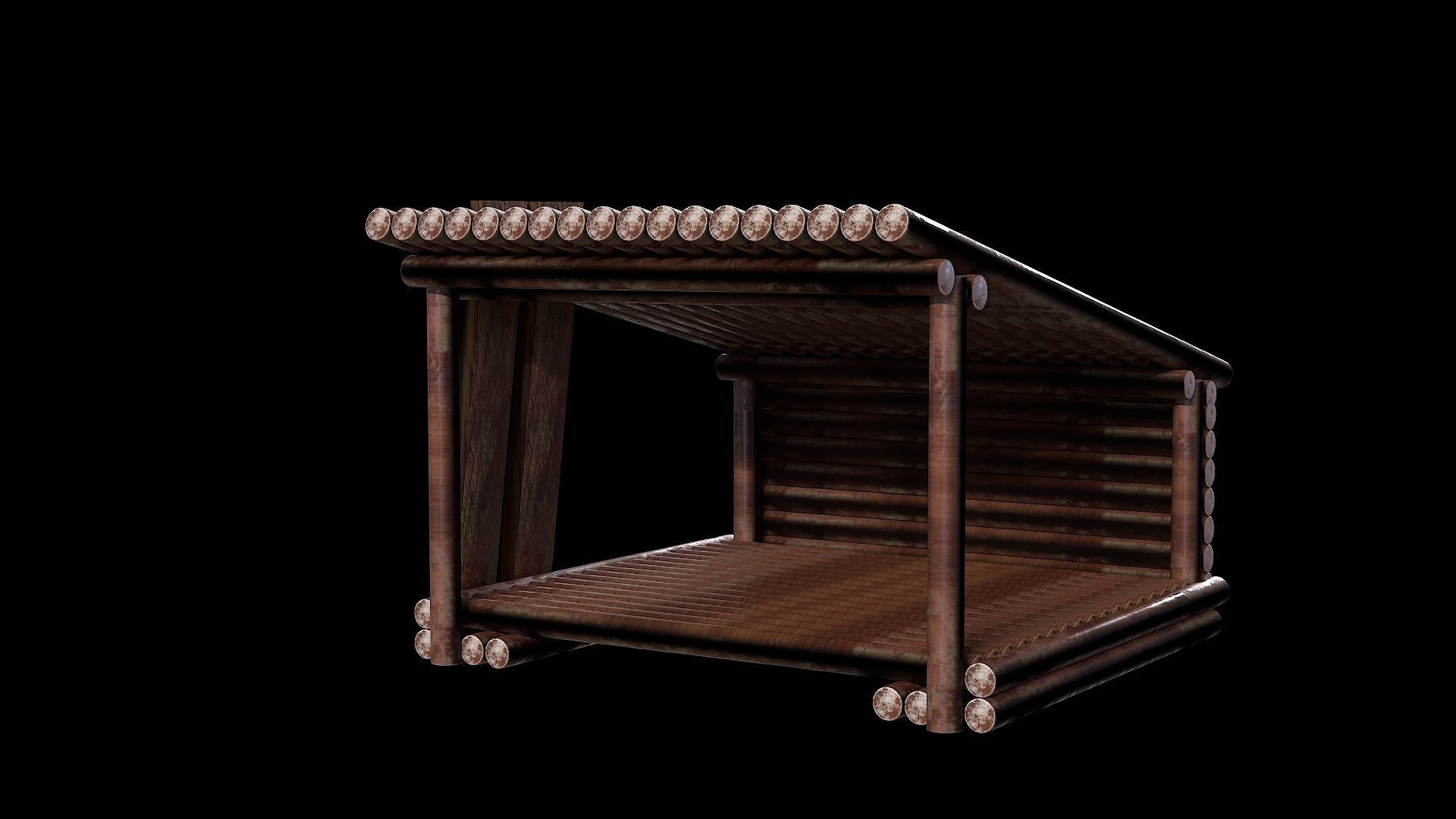 Viking tartack fantasy medieval  Low-poly 3D model_4