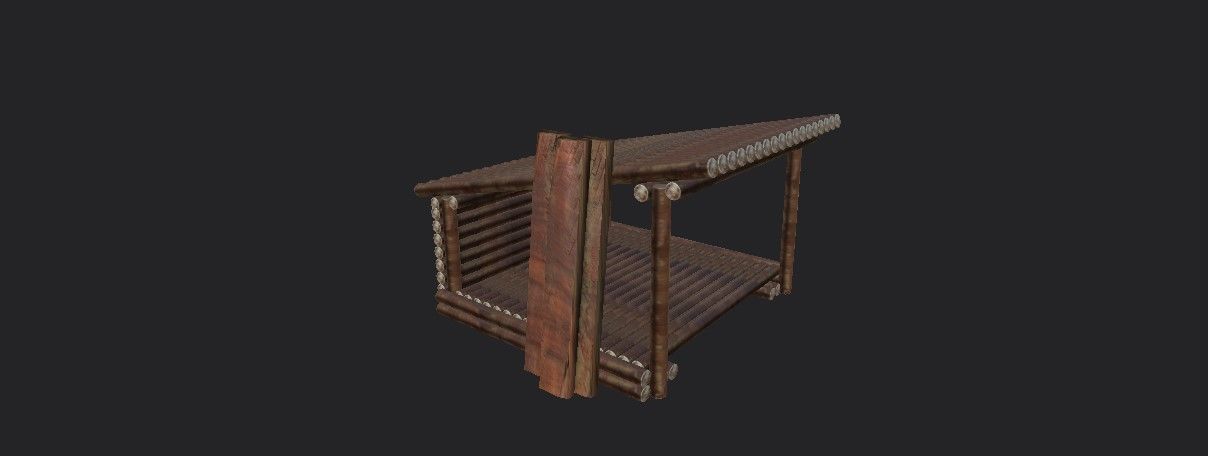 Viking tartack fantasy medieval  Low-poly 3D model_5