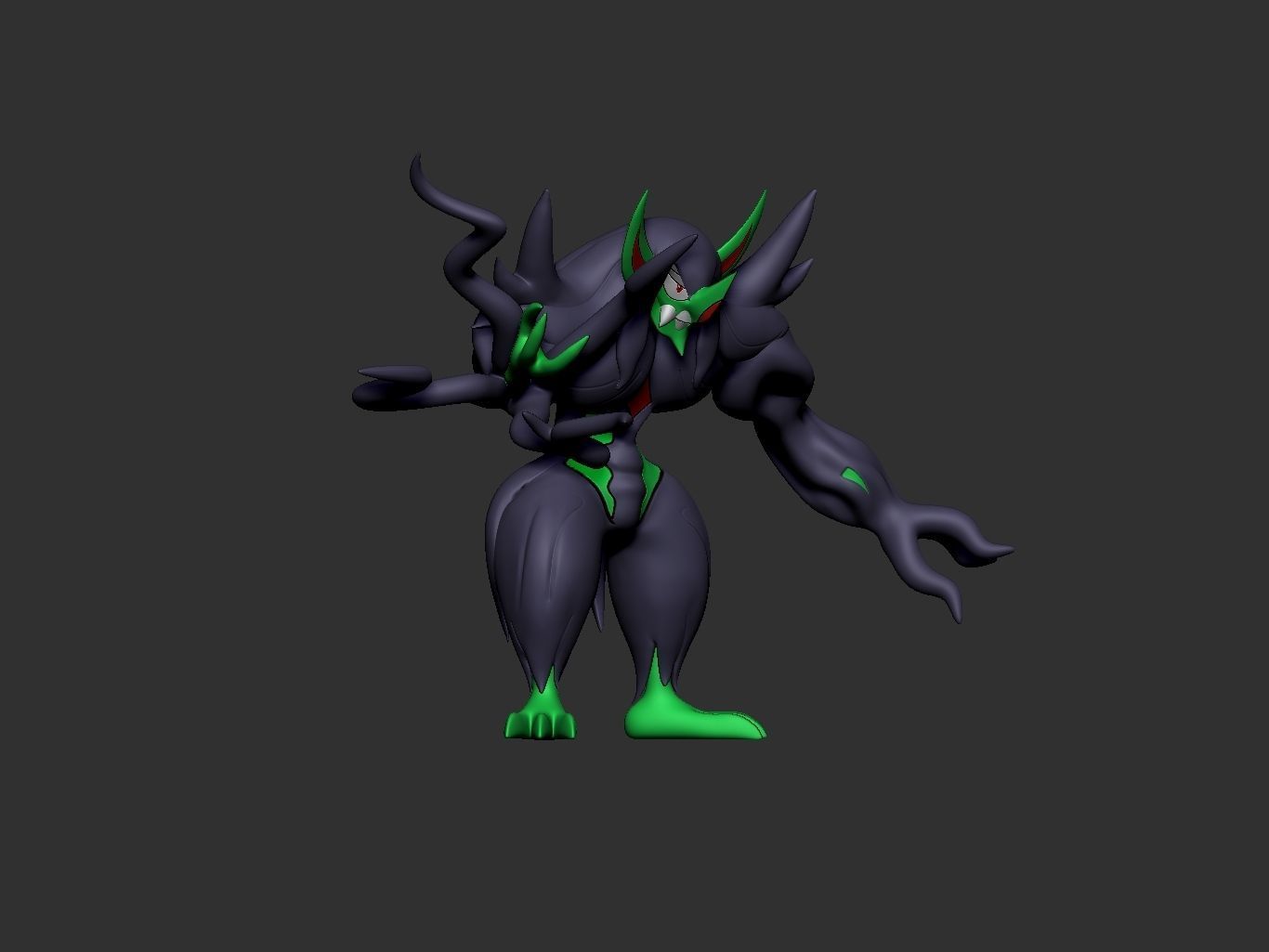 pokemon grimmsnarl 3D print model_5