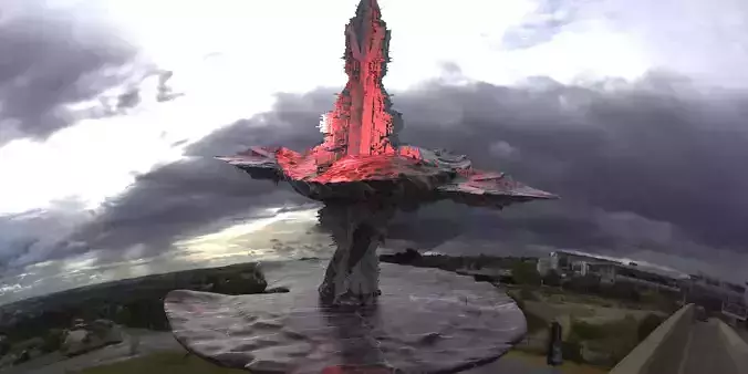 Dark Alice Themed Mushroom City 2 3D model