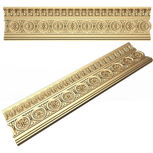 Ornament Element Molding 011 Low-poly 3D model