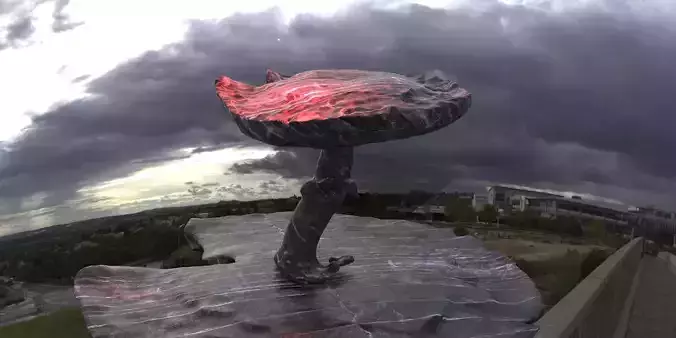 Dark Alice Themed Mushroom Base 1 3D model