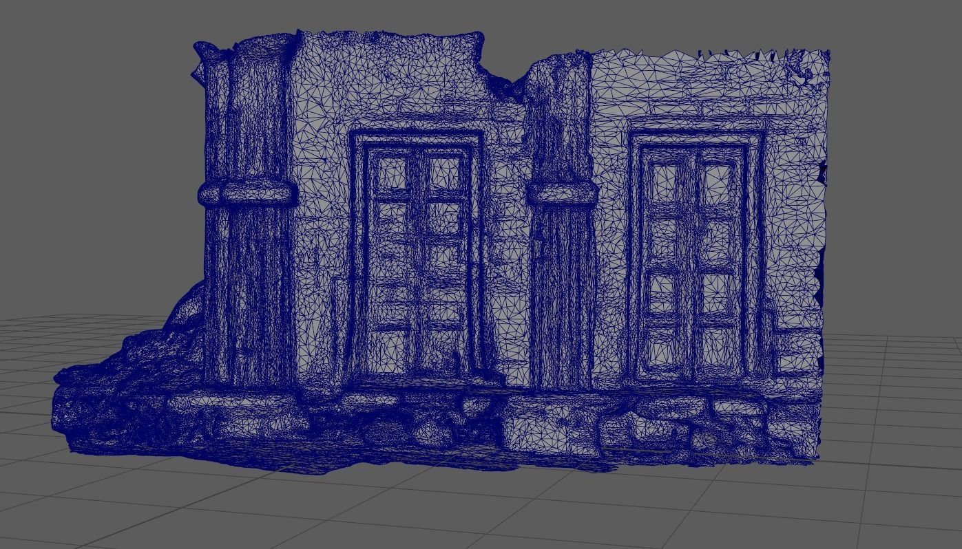 Old Fort Ruin Doors 3D model_8