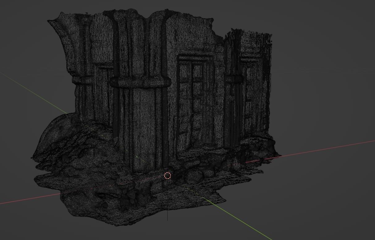 Old Fort Ruin Doors 3D model_3